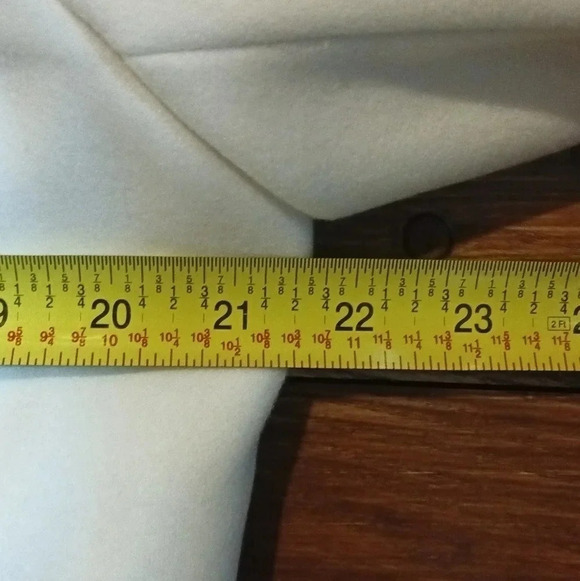 NEW soft cozy warm lined button blazer shacket ivory peacoat pockets NWOT 10 - Picture 8 of 14